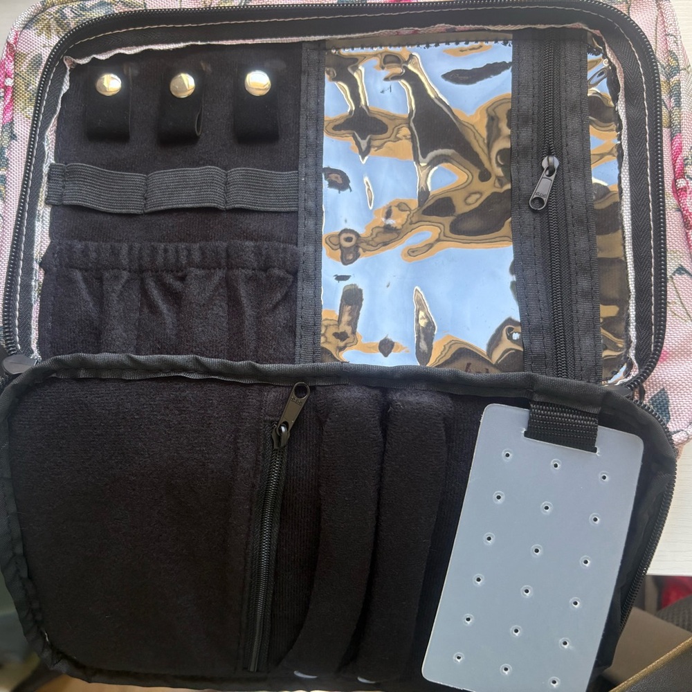 Pink floral travel bag - Picture 3 of 6
